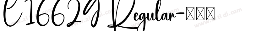 C16629 Regular字体转换 C16629 Regular字体转换